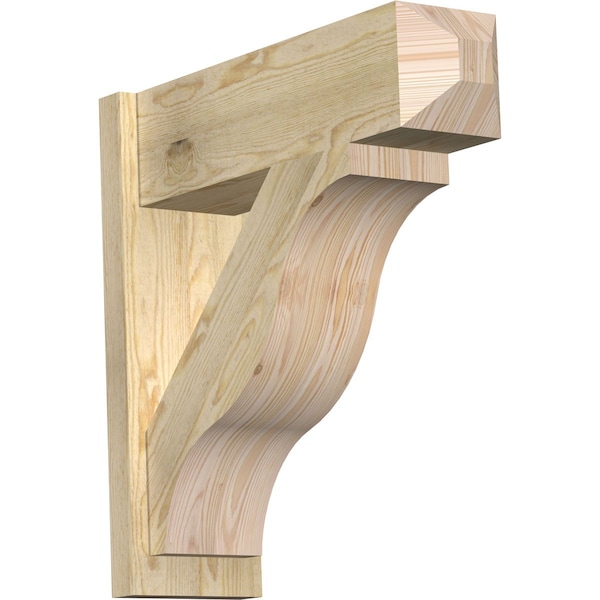 Ekena Millwork Funston Rough Sawn Craftsman Outlooker, Douglas Fir, 8"W x 26"D x 26"H OUT08X26X26FST04RDF - main